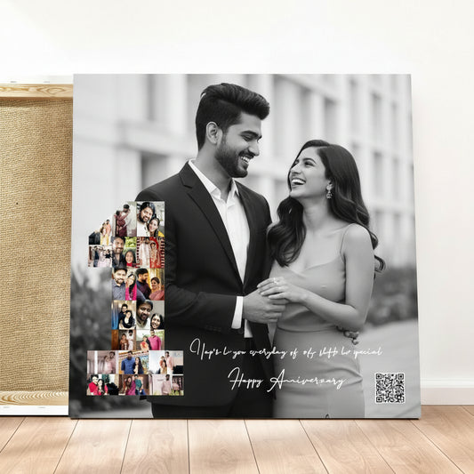 Number Collage Canvas