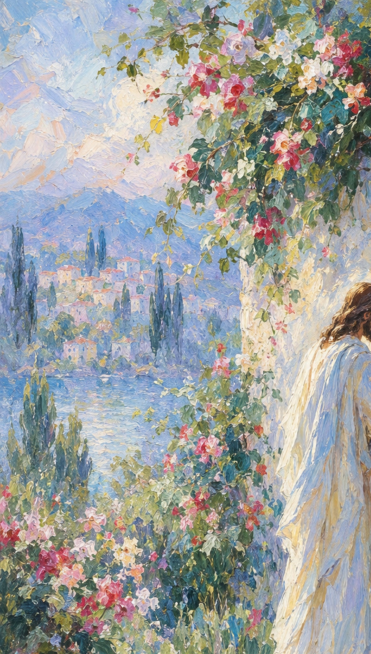 Behold I Stand – Jesus at the Door Impressionist Canvas Art