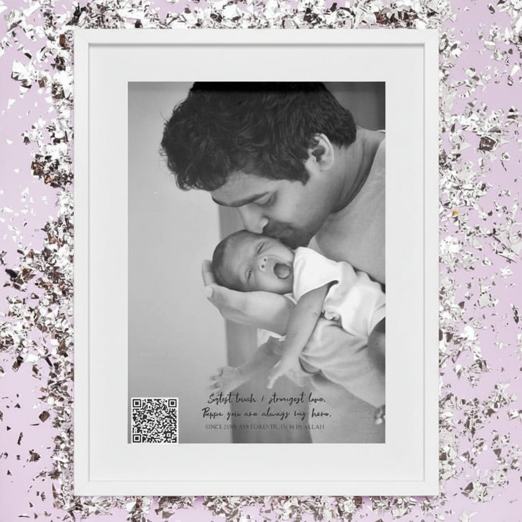 Single Portrait Soundwave Frame: Audio / Video Keepsake