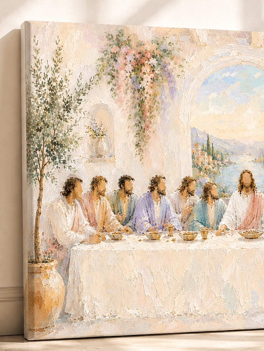 The Last Supper | Pastel Christian Canvas Art
