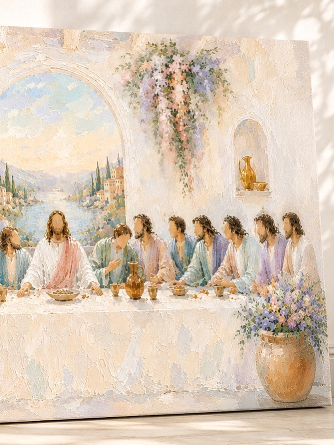 The Last Supper | Pastel Christian Canvas Art