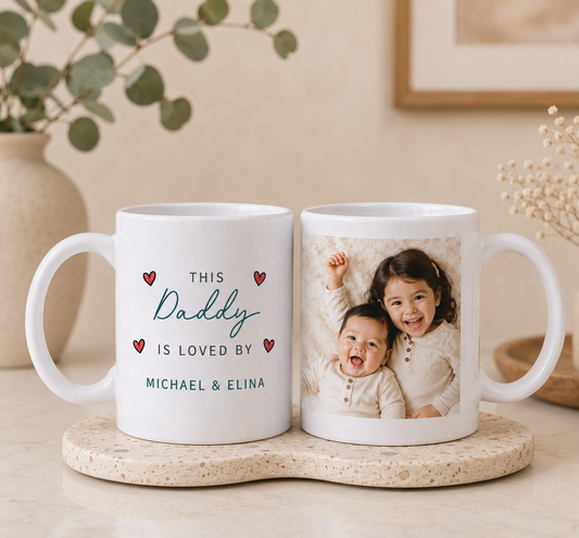 Loved By Personalized Photo Mug