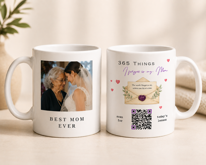 365 Things I Forgot to Say, Mom — Interactive QR Code Mug