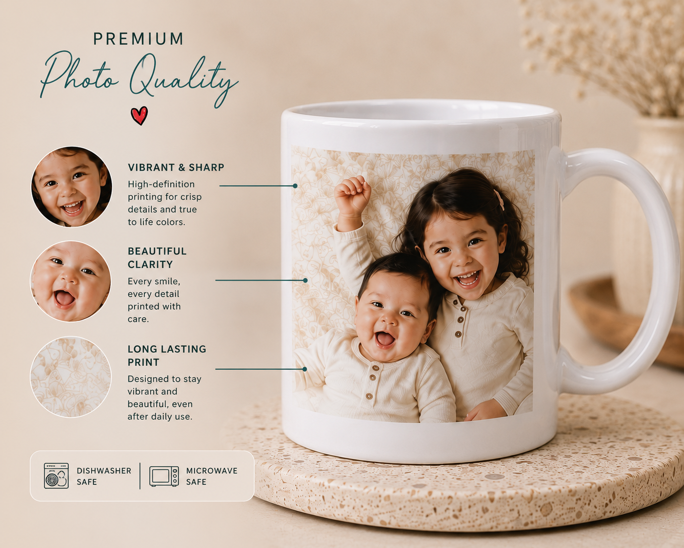 Loved By Personalized Photo Mug