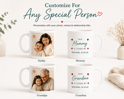 Loved By Personalized Photo Mug
