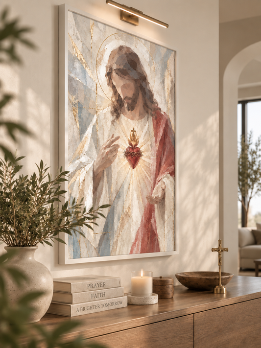 Sacred Heart of Jesus – Digital Art Print