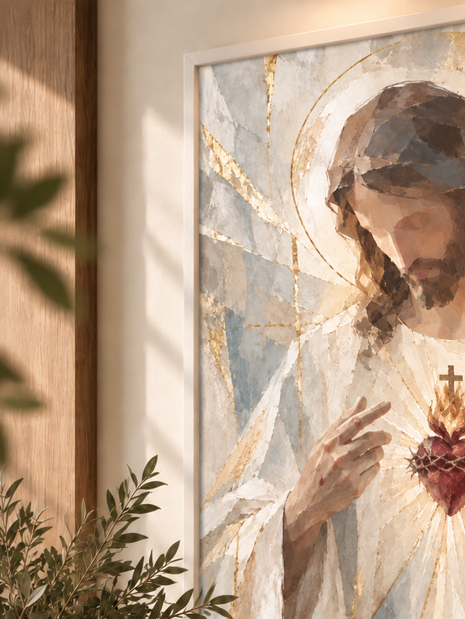Sacred Heart of Jesus – Digital Art Print