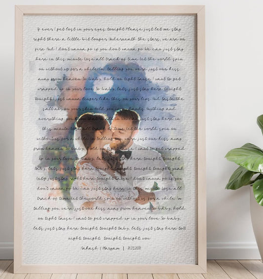 Personalized Text with Watercolor Portrait