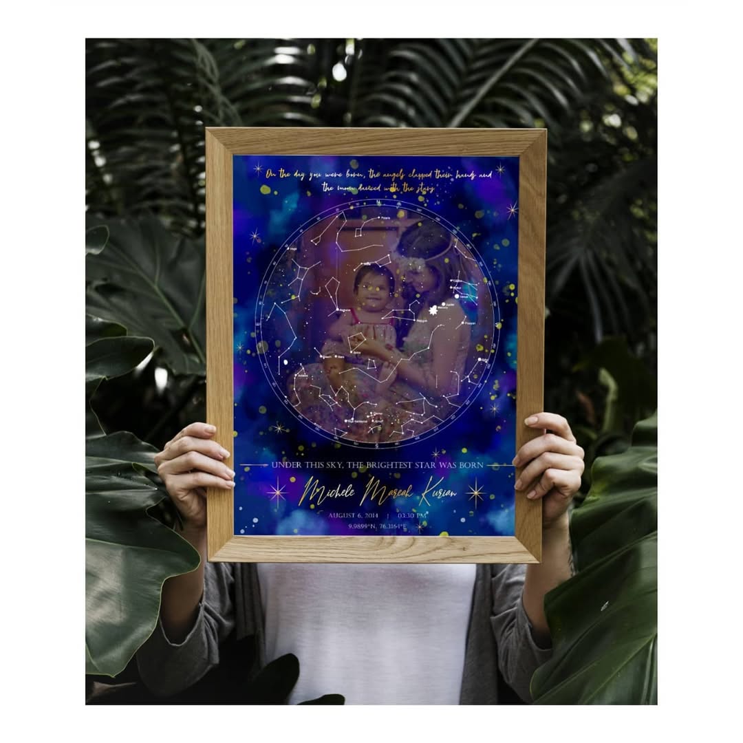 Custom Star Map Keepsake