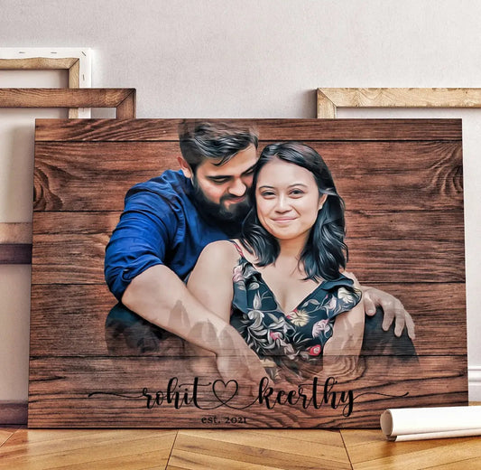 Rustic Wooden Style Canvas