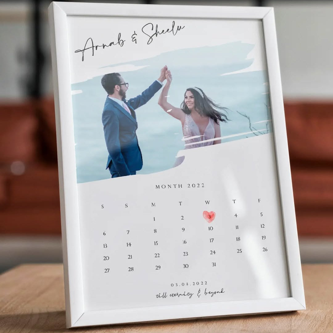 Personalized Photo Calendar Print