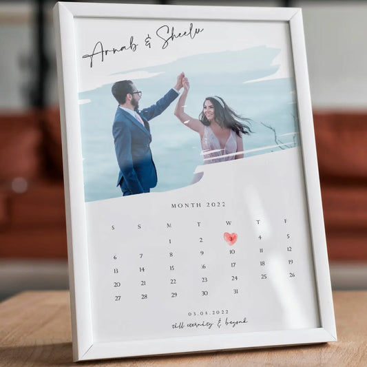 Personalized Photo Calendar Print
