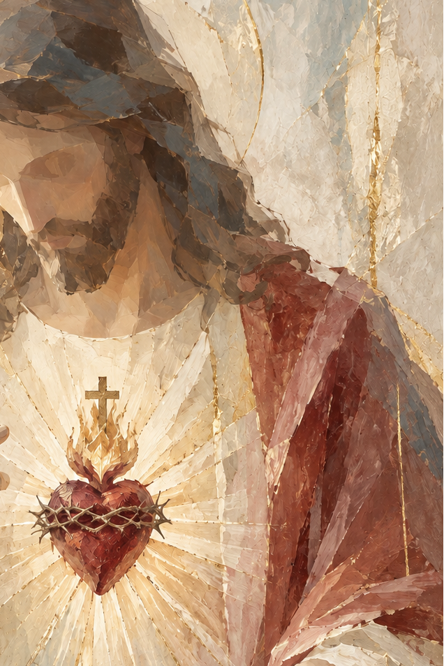 Sacred Heart of Jesus – Digital Art Print