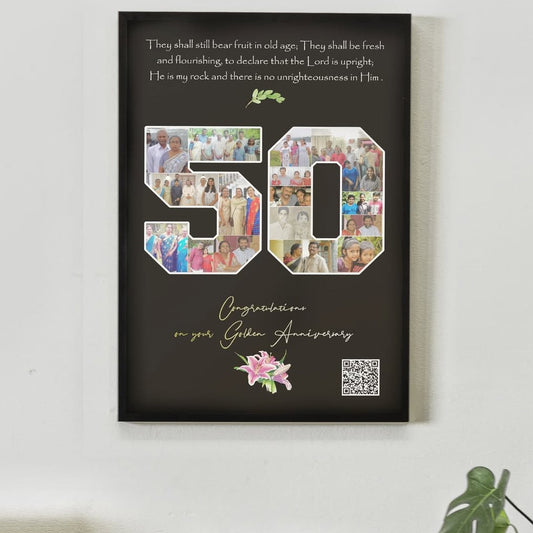 Custom Number Photo Collage