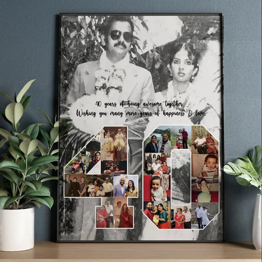 Custom Number Photo Collage